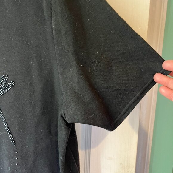 Richard and Company Womens Black Sleeveless Dress and Jacket with Dragonflies M - Picture 8 of 8